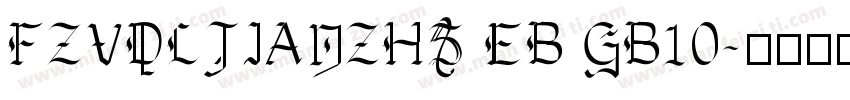FZVDLJIANZHS EB GB10字体转换